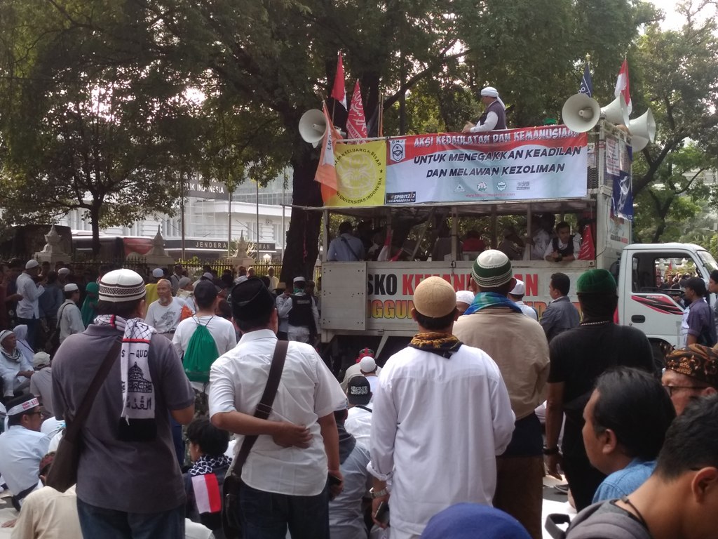 Ribuan Massa Kawal Sidang Pembacaan Putusan Sengketa Pilpres 2019 di Mahkamah Konstitusi